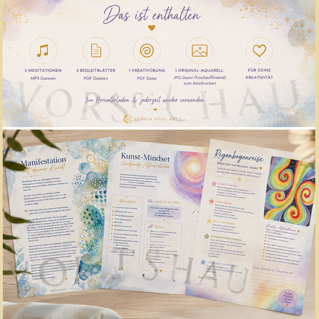 Kreativ-Meditationsset – Regenbogenreise