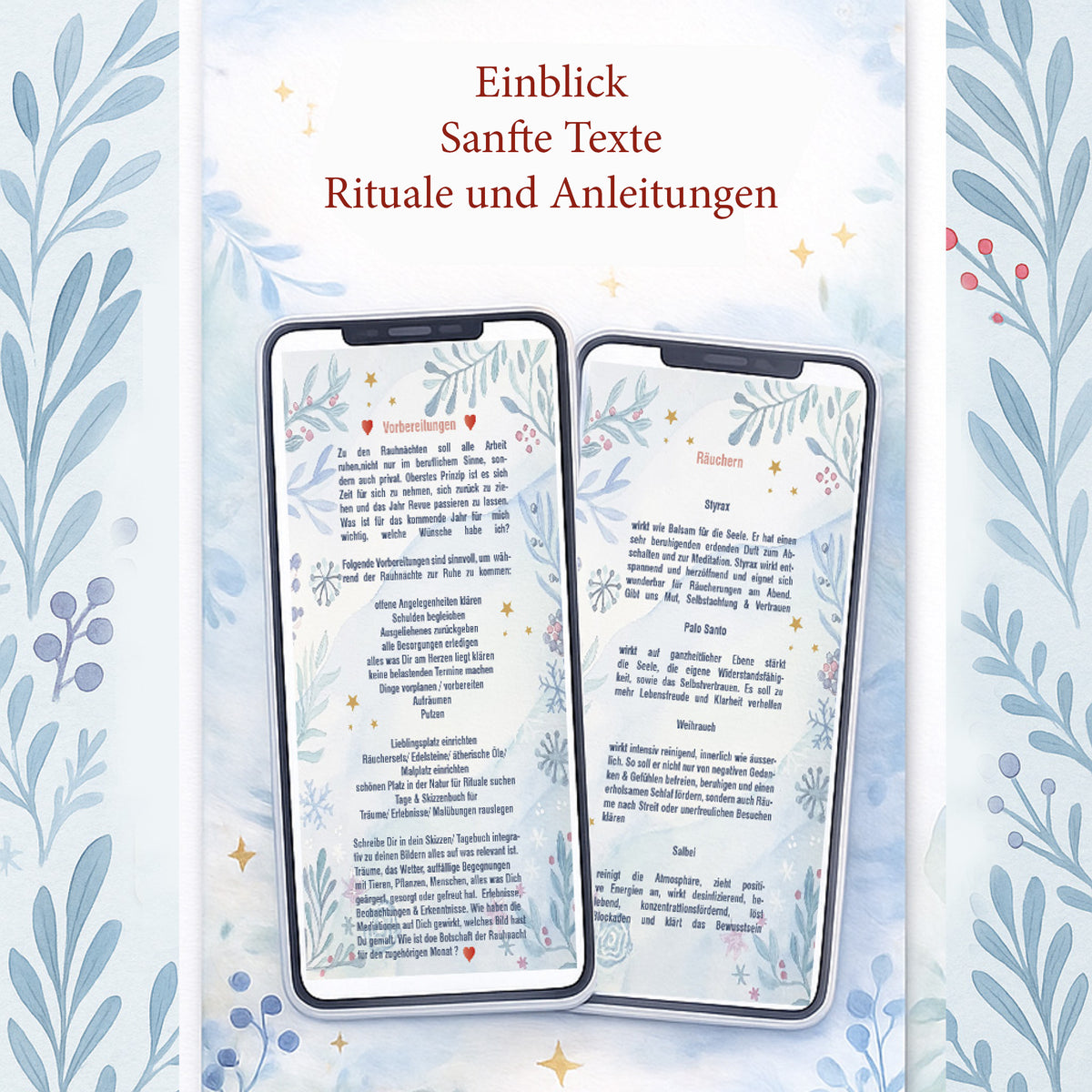 Malerische Rauhnächte – Intuitives Malen - Meditationen & Rituale -  Seelenkunst - Aquarellkurs Digitaler Telegramkurs